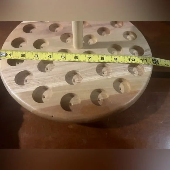 48 Wooden Essential Oil Holder. Hand crafted Organizer Display Stand – Brand New - Picture 5 of 7